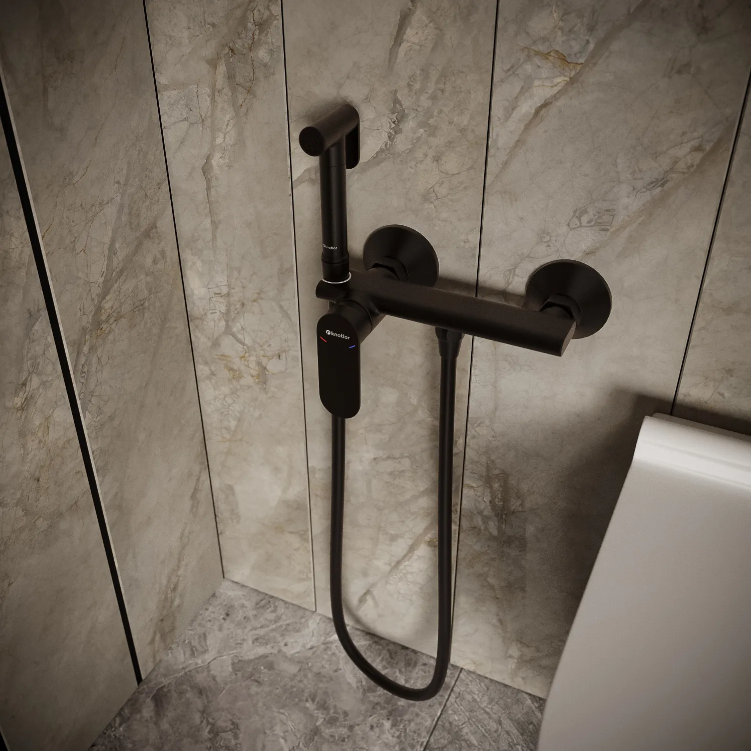 Смеситель с гигиеническим душем FHS01S0BL